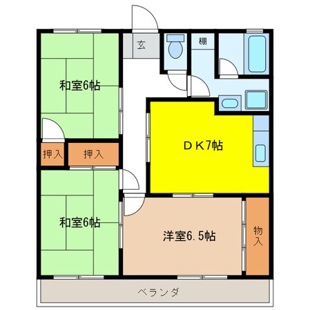 エステート上松の物件間取画像